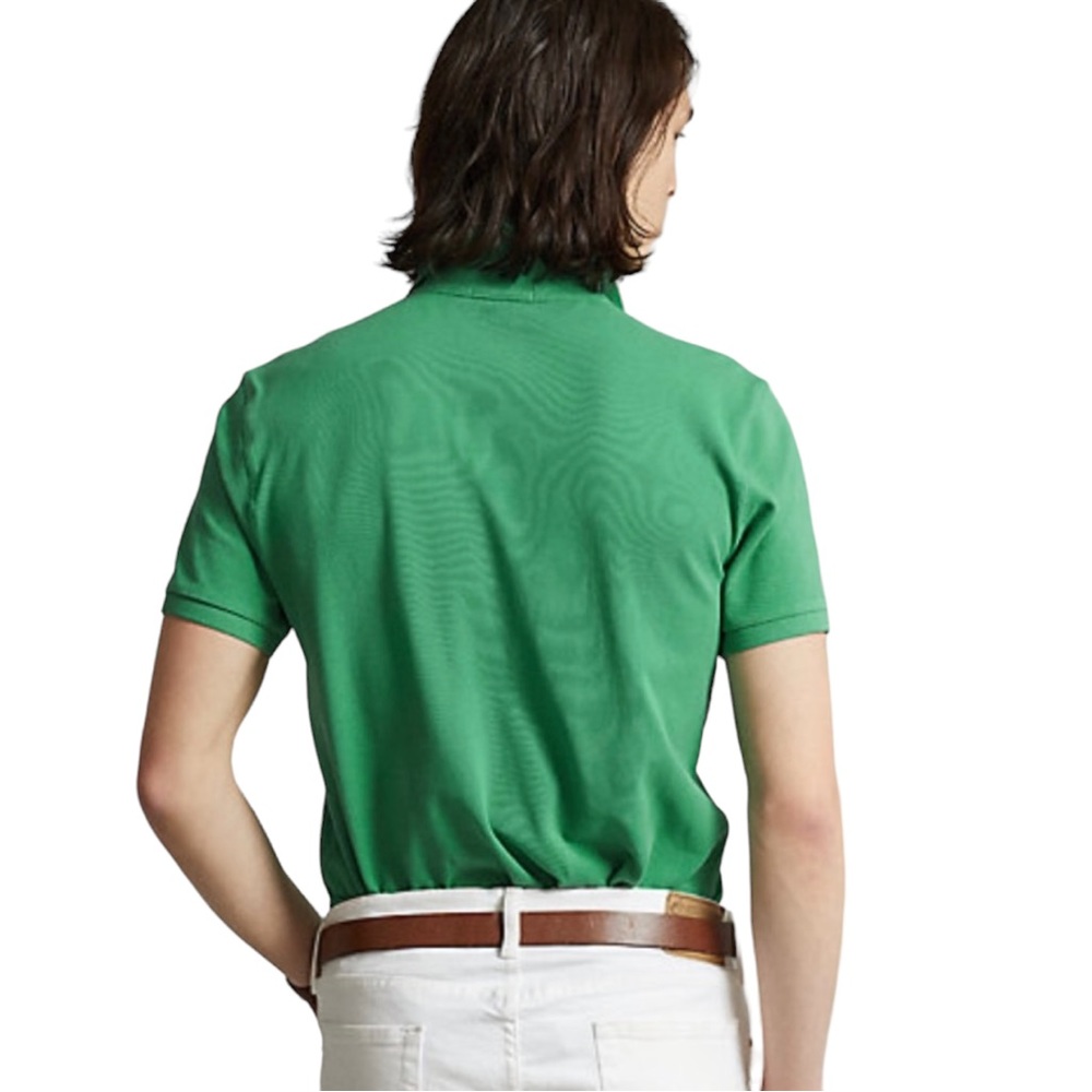 Polo Ralph Lauren Classic Fit Big Pony Mesh Polo Shirt NWT Green Men’s Large - Picture 5 of 9